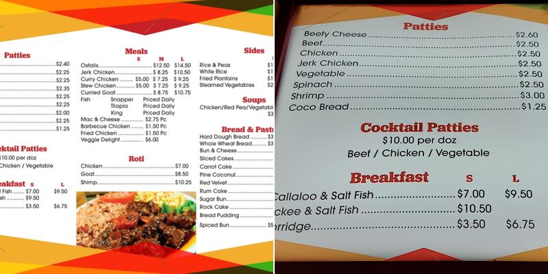 Yvonne's Jamaican Cuisine Menu
