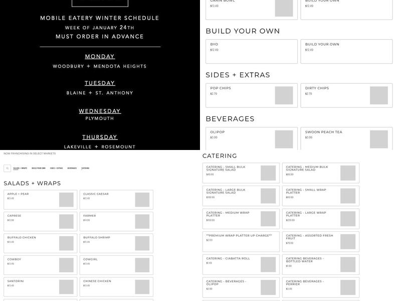 Green + The Grain Menu