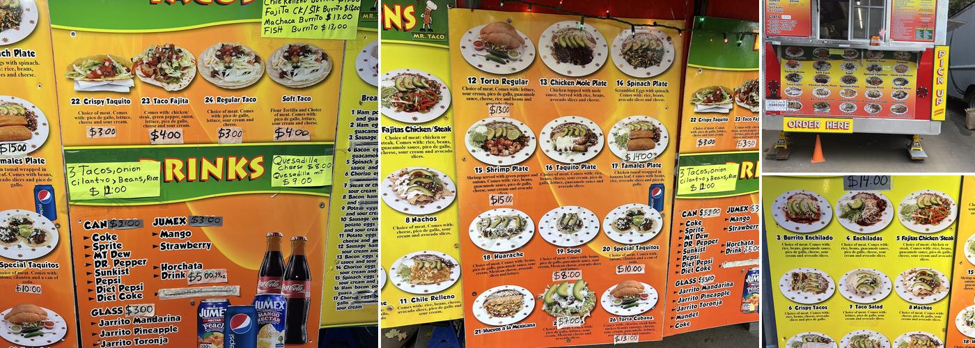 Mr. Taco Menu