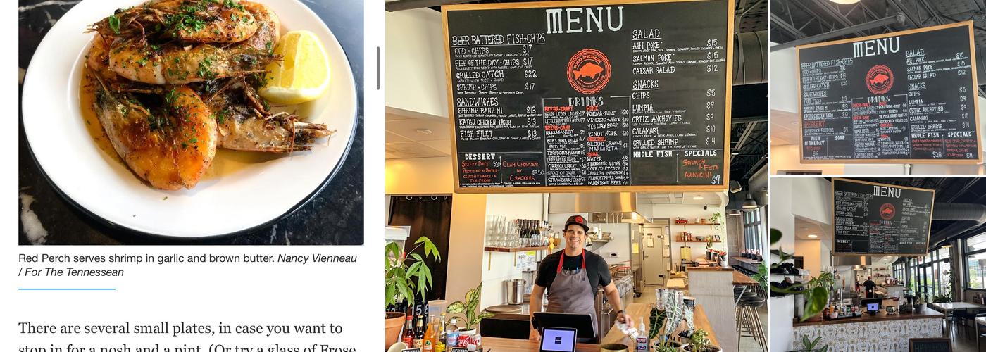 Red Perch Menu