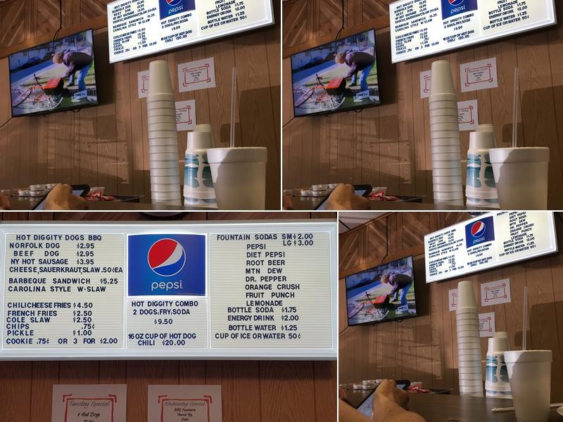 Hot Diggity Dogs BBQ Menu