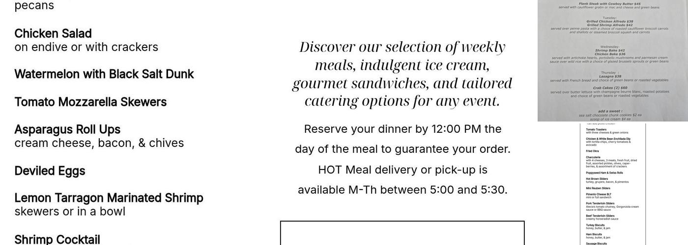 Vaughan and Company Menu