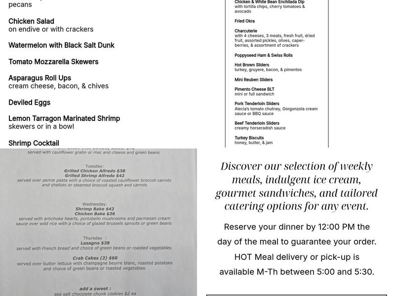 Vaughan and Company Menu