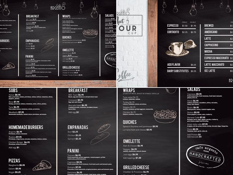 Cafe ARGENTO Menu