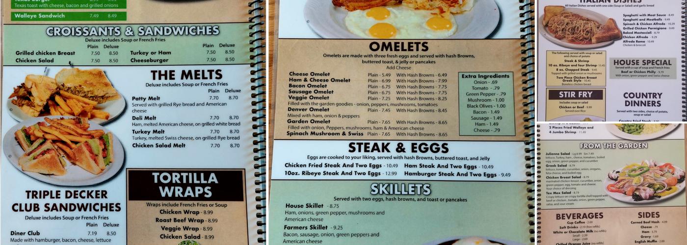 Diner 67 Menu