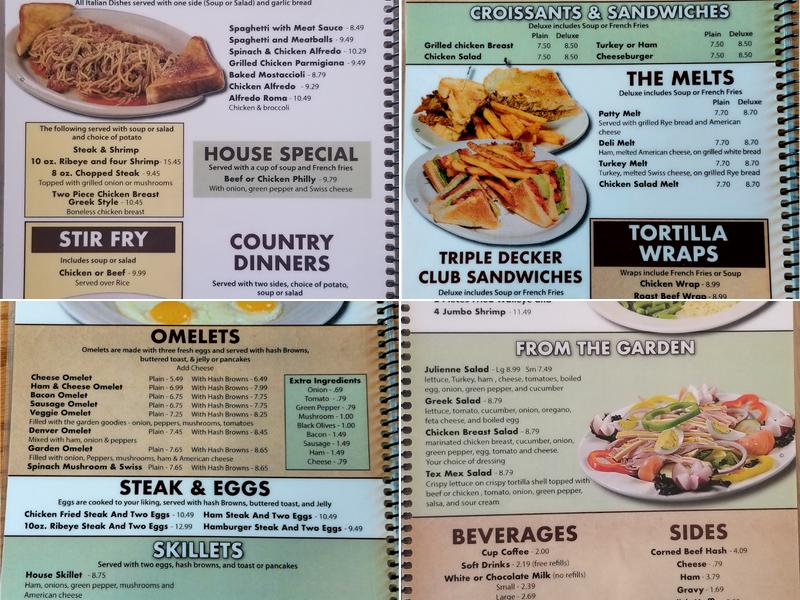 Diner 67 Menu