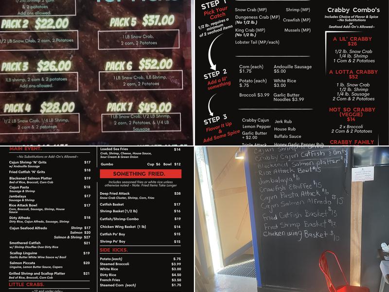 Crab Attack Seafood Kitchen & Bar Menu
