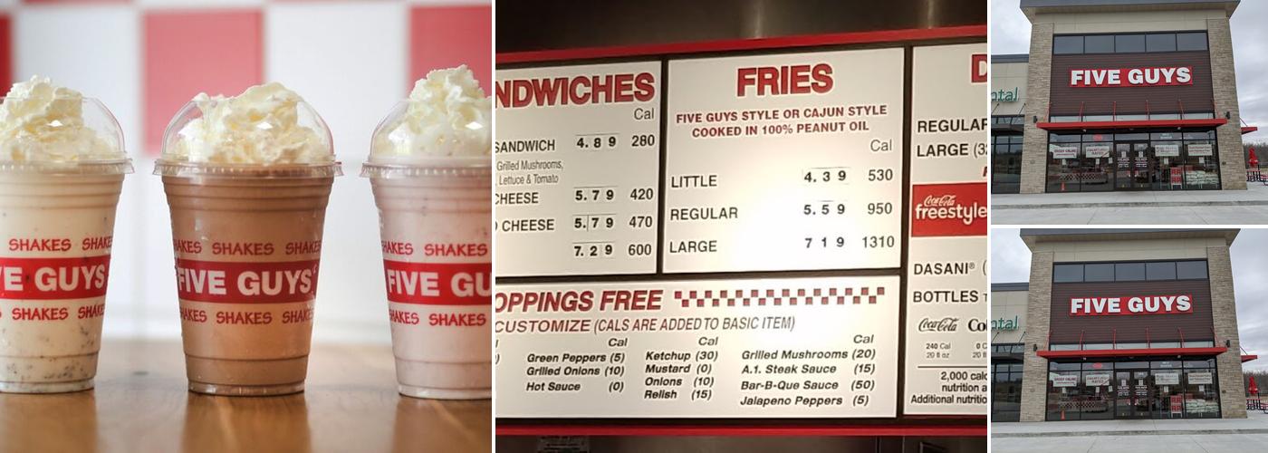 Five Guys Menu