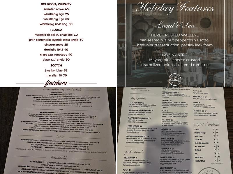 Monterey Cuisine Menu