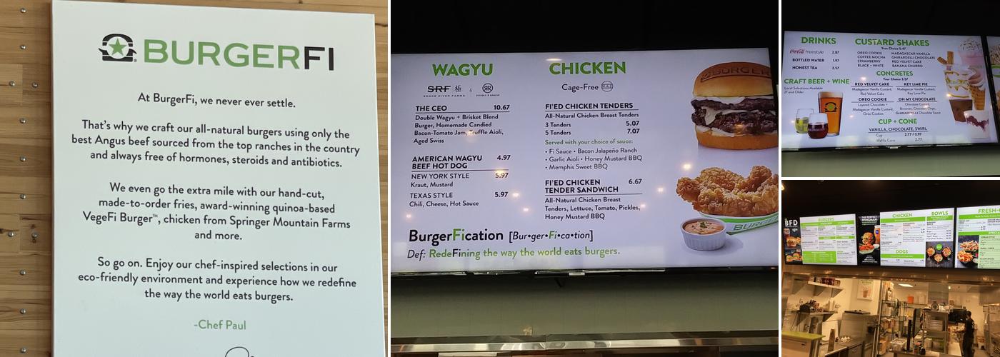 BurgerFi Menu