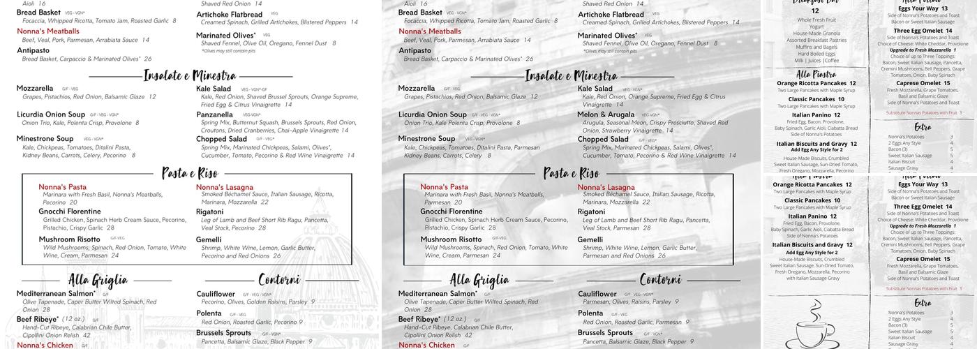 Mercato Mio Menu