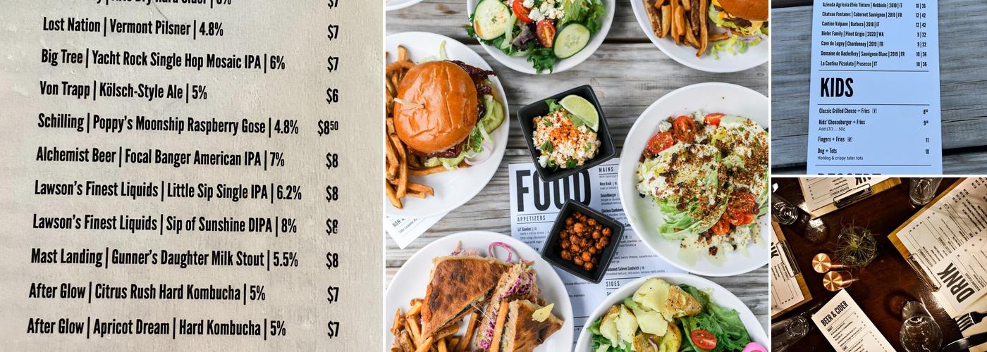 Blackbird Bistro Menu