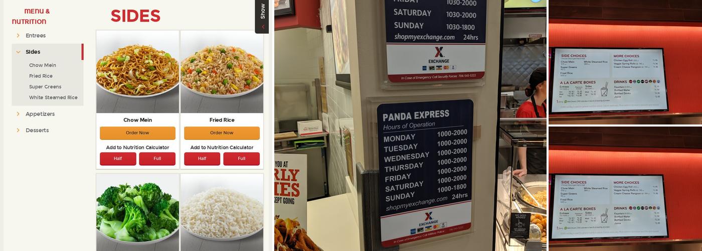 Panda Express Menu