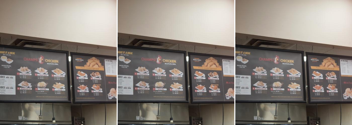 Champs Chicken Menu