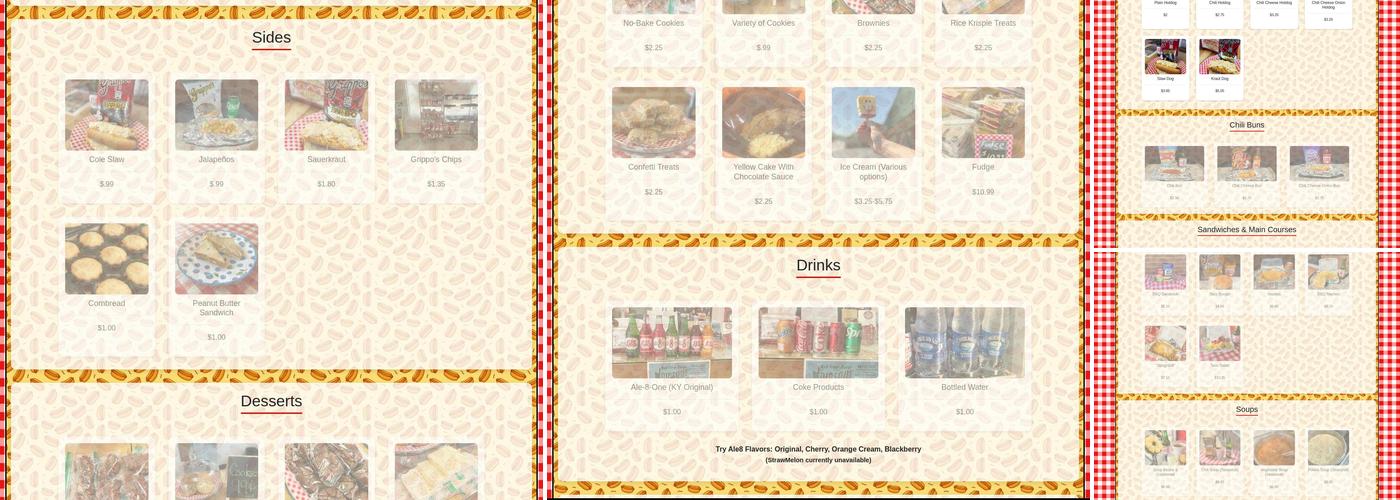 Mr.Ed's Hotdogs Menu