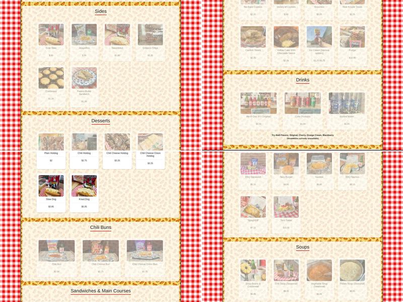 Mr.Ed's Hotdogs Menu