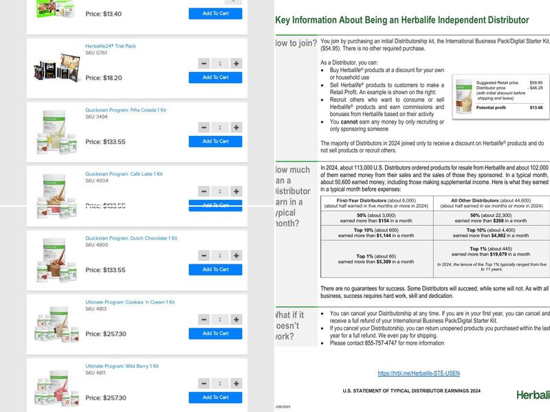 Healthy Nutrition Bar Menu