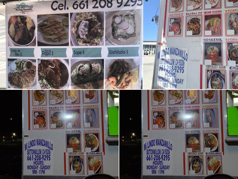 Mi Lindo Manzanillo Menu