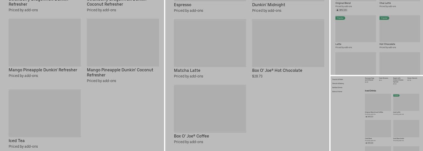Dunkin' Menu