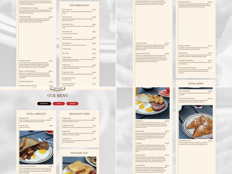 Station Grill Restaurant Menu