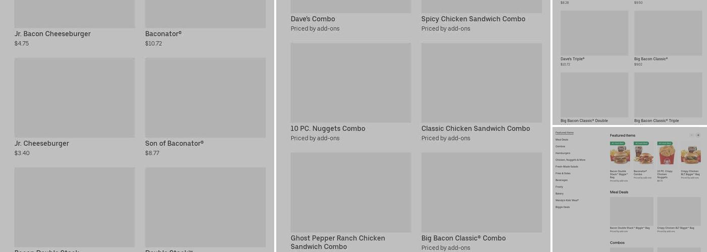 Wendy's Menu