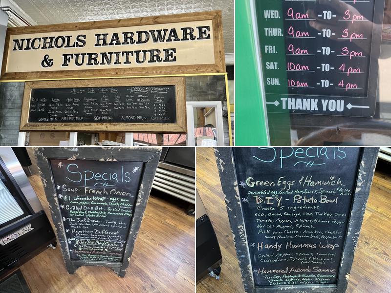 Hardware Cafe Menu