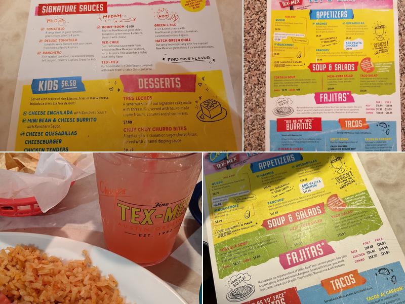 Chuy's Menu