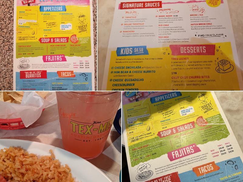 Chuy's Menu