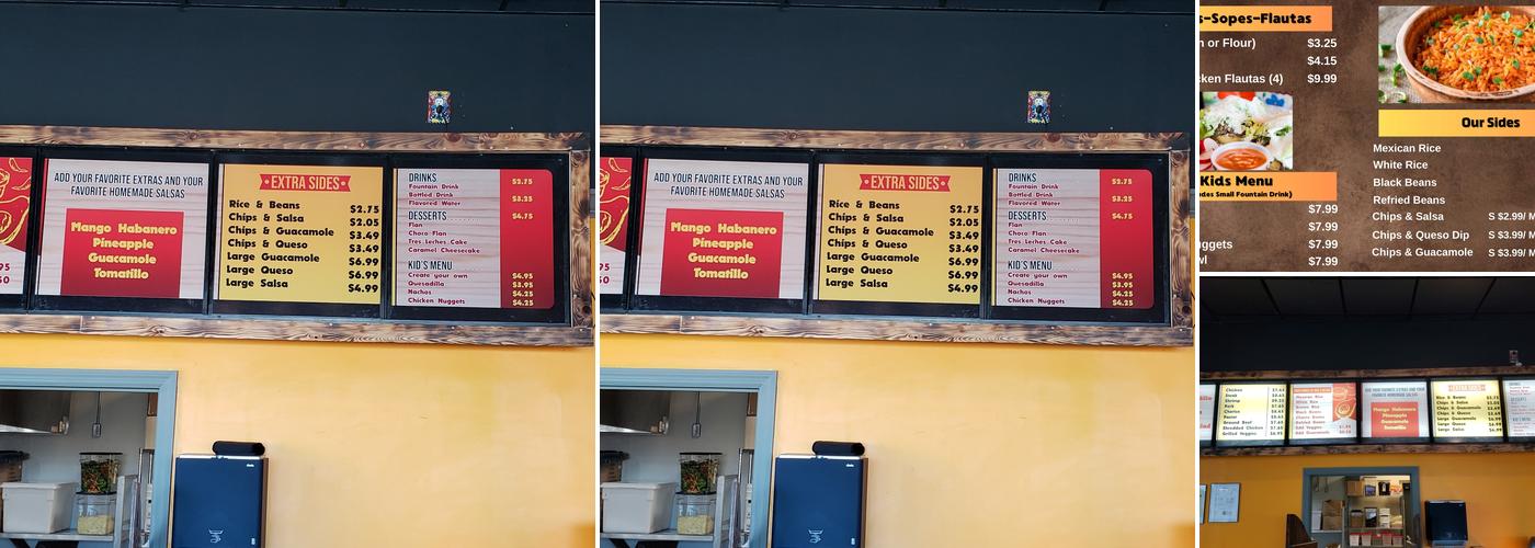 El sol Tex-Mex express Menu