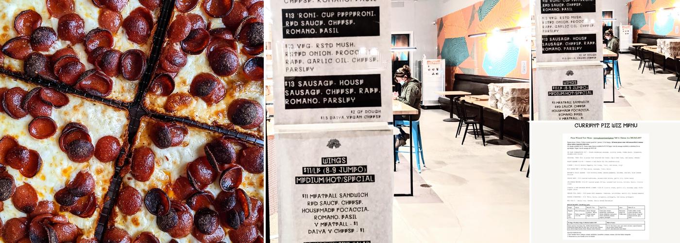 Pizza Wizard Menu