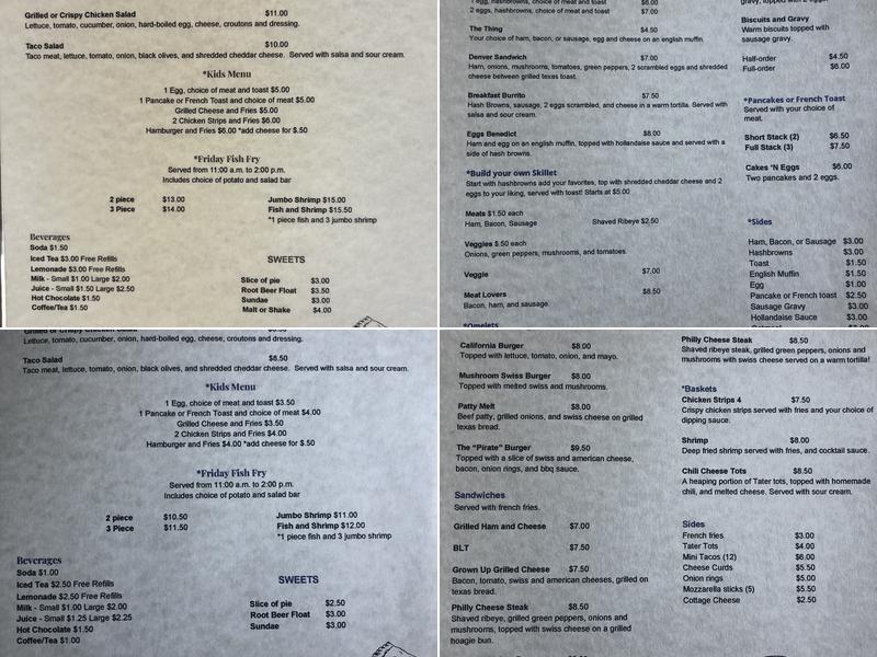 Amanda's Place Menu