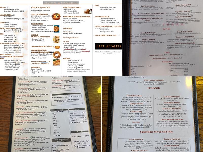 Cafe Terra Mediterranean Cuisine Englewood Menu