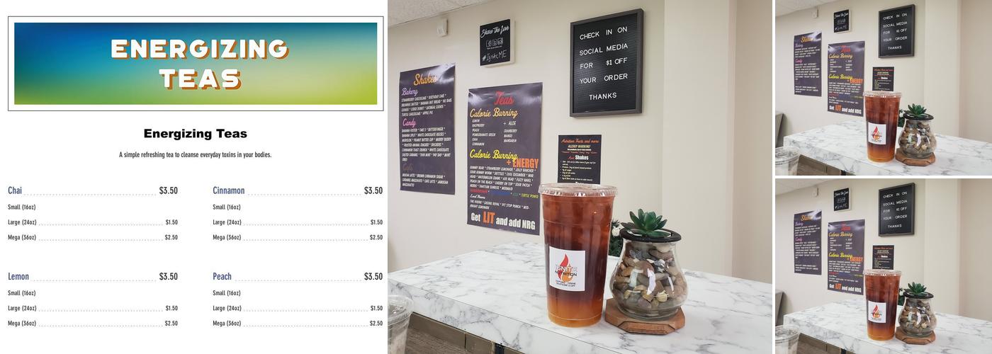 Ignite Nutrition Menu