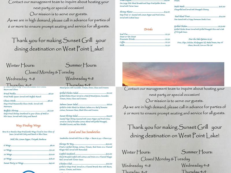 The Hooch Hideaway Menu