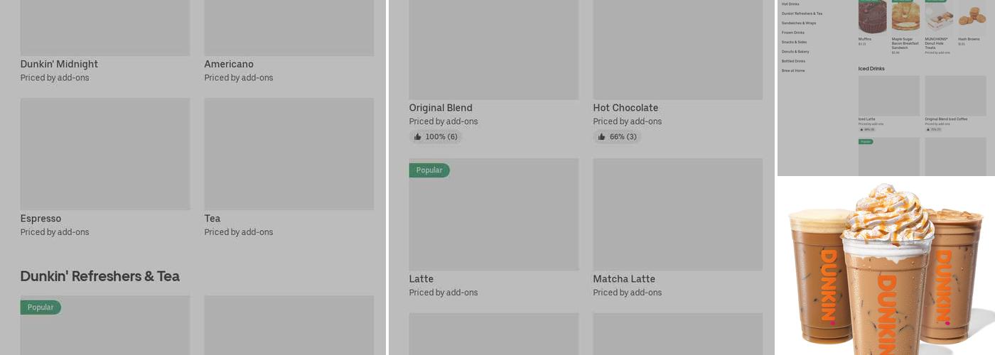 Dunkin' Menu