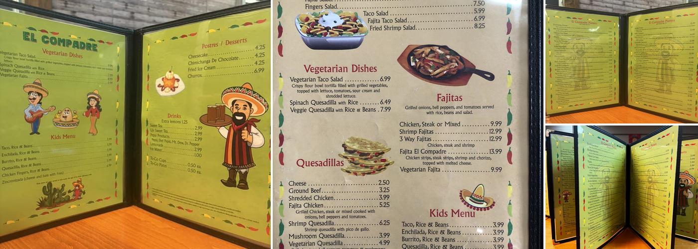 EL Compadre Menu