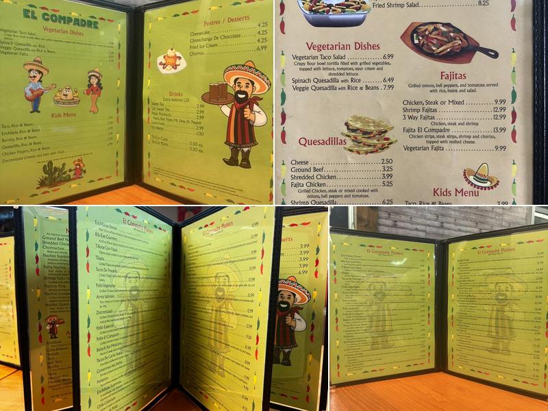 EL Compadre Menu