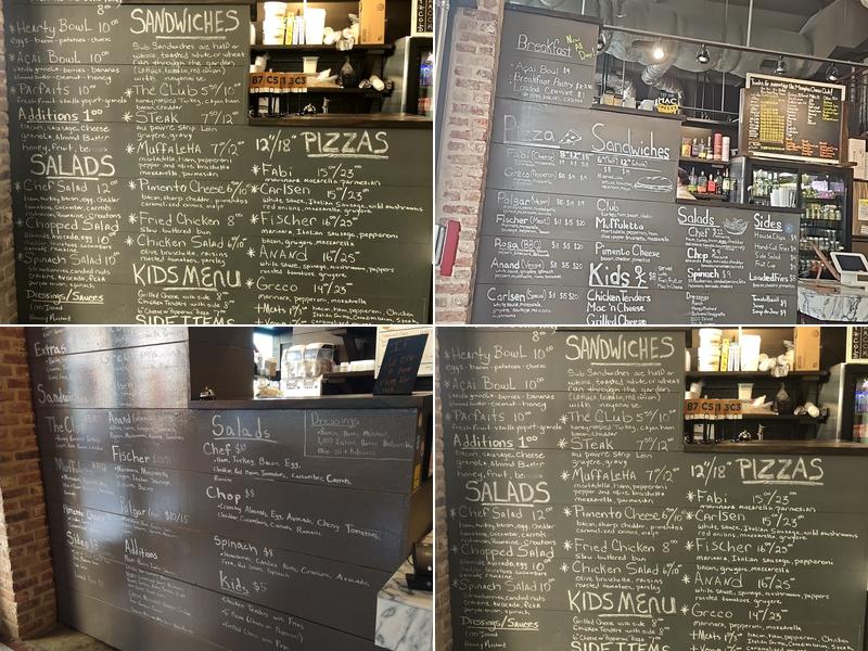 Memphis Chess Club Menu