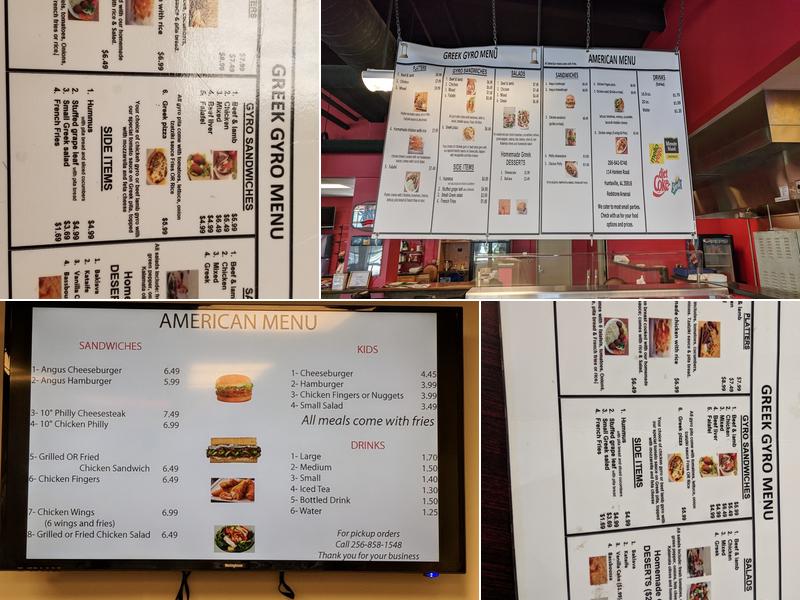Greek Gyro Express on Redstone Arsenal Menu
