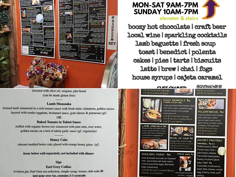 Evolve Chocolate + Cafe Menu