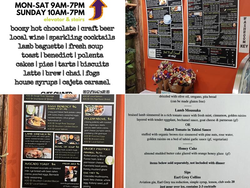 Evolve Chocolate + Cafe Menu