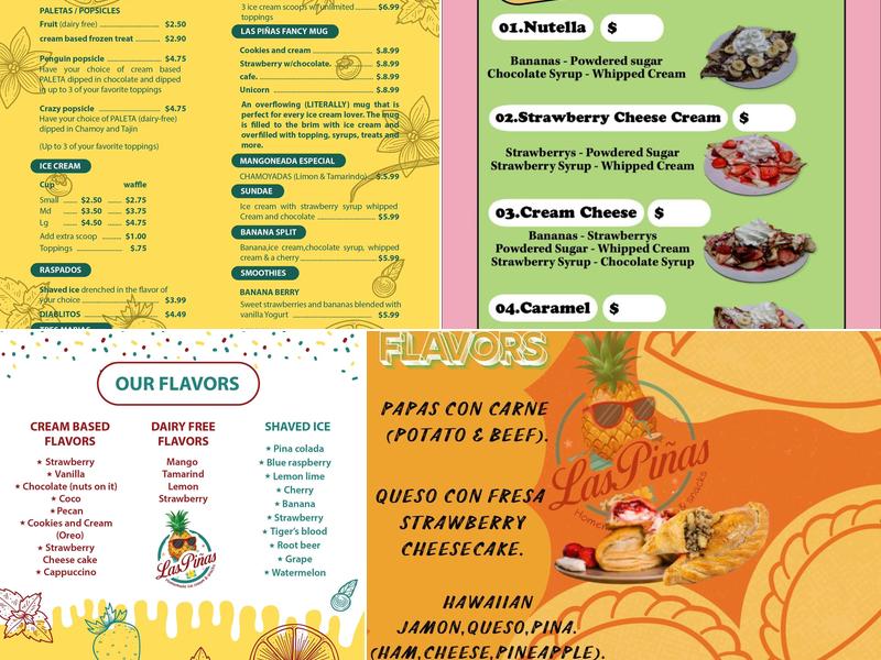Las Piñas (Ice cream & snacks) Menu
