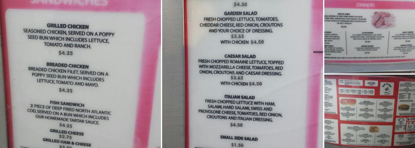 Nip 'n Sip Catering Inc. DBA Robinhill Catering Menu