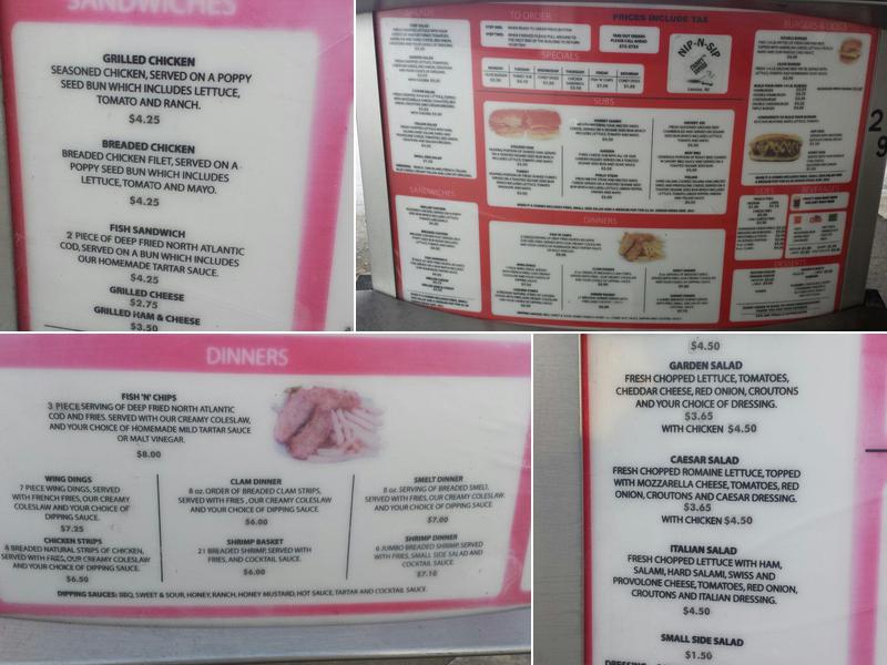 Nip 'n Sip Catering Inc. DBA Robinhill Catering Menu