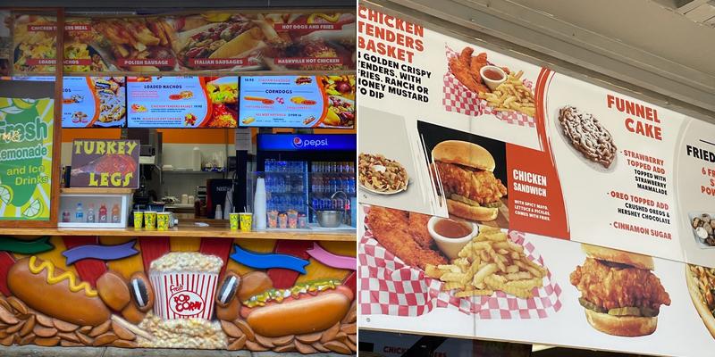 Carnival Treats Menu