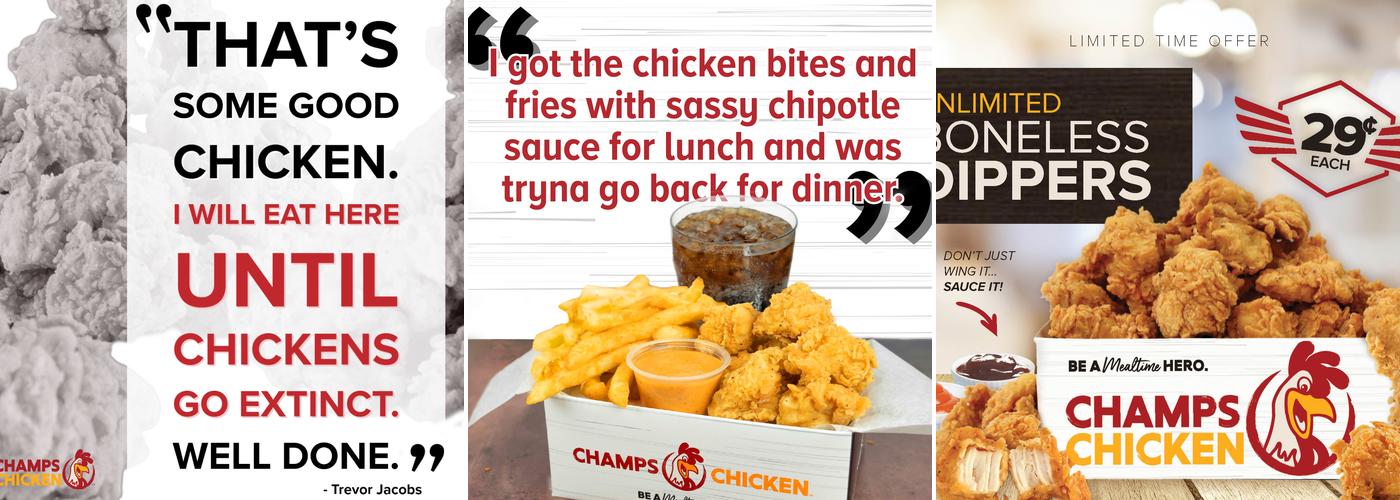 Champs Chicken Menu