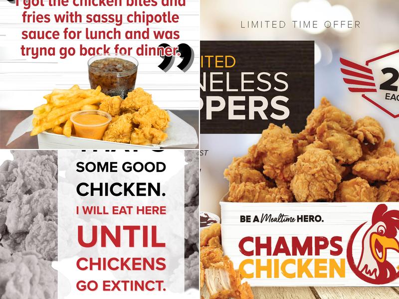 Champs Chicken Menu