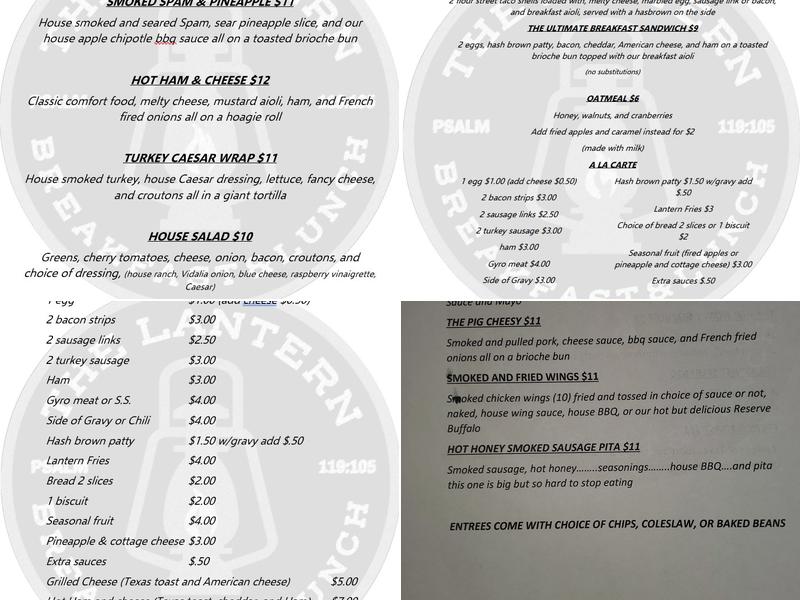 The Lantern BLE Menu