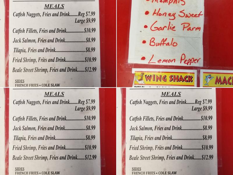 Wing Shack Menu