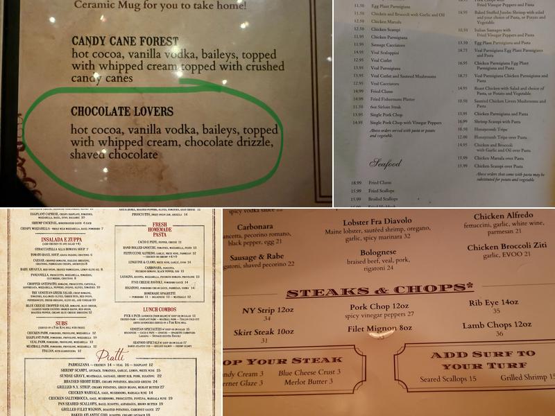 The Venetian Menu
